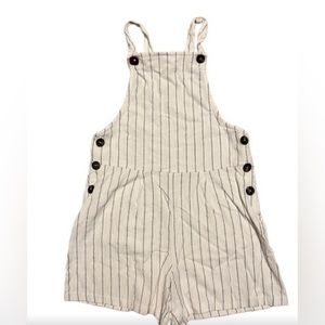 URBAN Romantics White Romper Jumper Black Striped